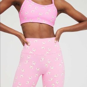 Aerie flowered workout set